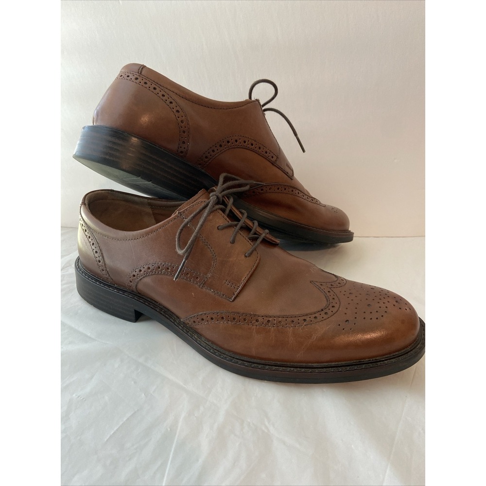 Johnston & Murphy Men's Wingtip Preppy Steam Punk Oxford Leather Shoes 11M